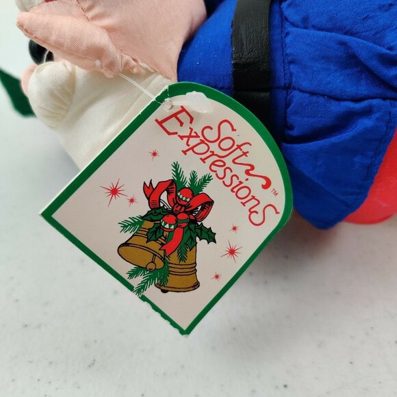 Vintage Santa's Elf on Hanging Candy Cane Plush Christmas Décor Handcrafted - Picture 5 of 8